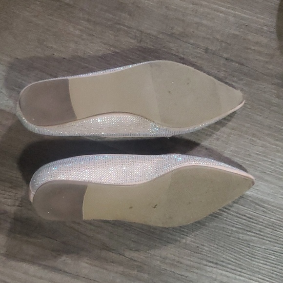 Pink Rhinestone Flats - Picture 2 of 3